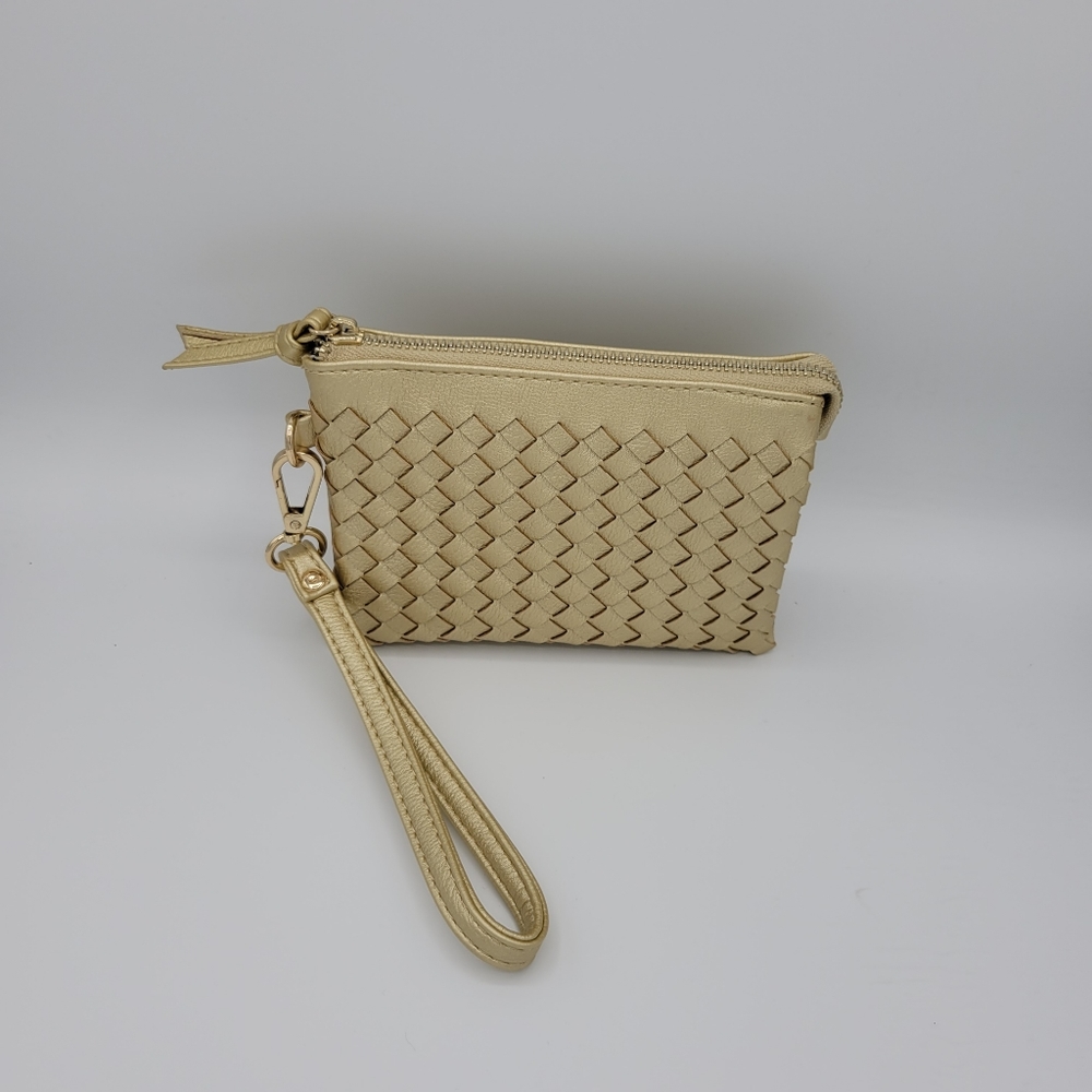 Small gold wristlet